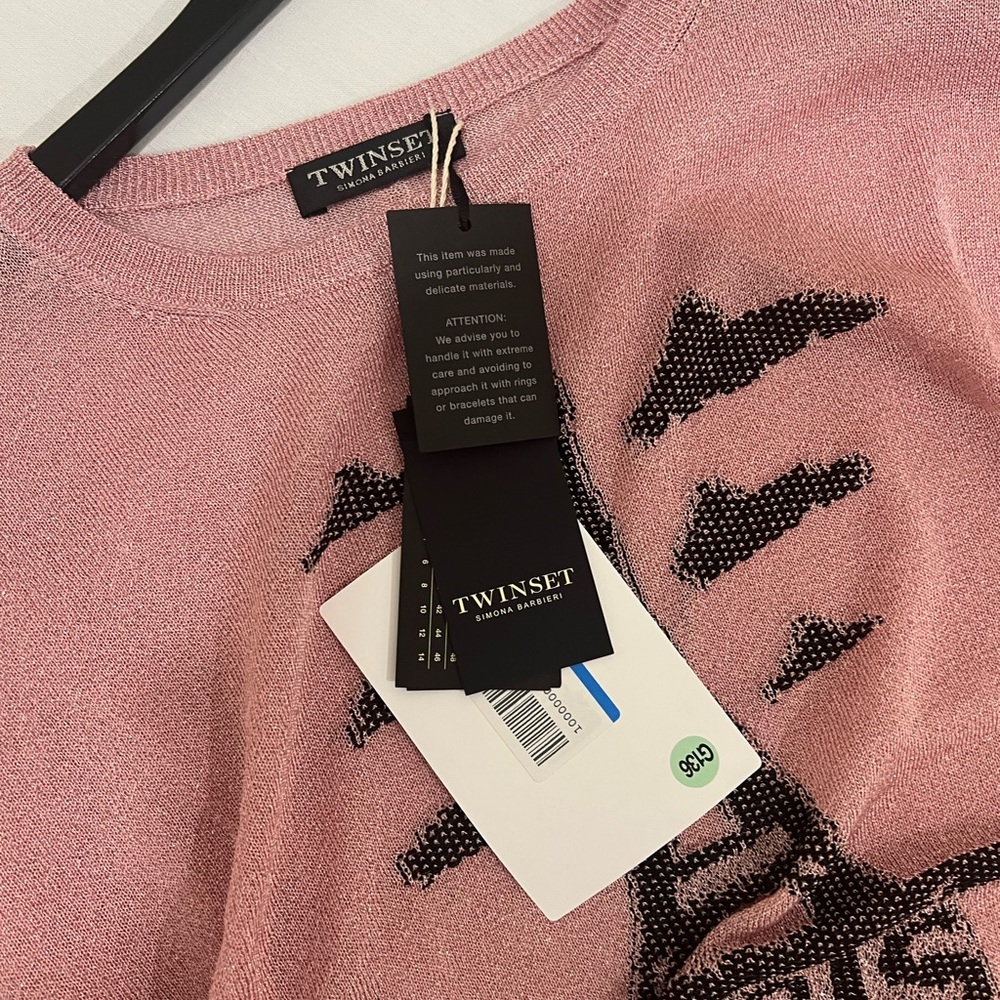 Twinset Womens pink sweater Paris - Picture 3 of 3